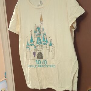 Disney preloved Cream Castle Graphic Tee